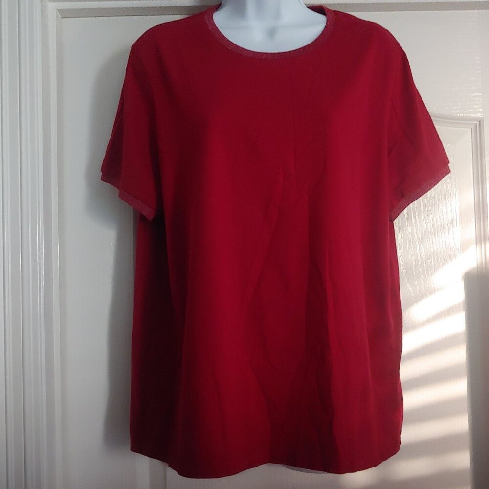 Bombas Bee Better Short Sleeve T-shirt Garnet Pima Cotton XL